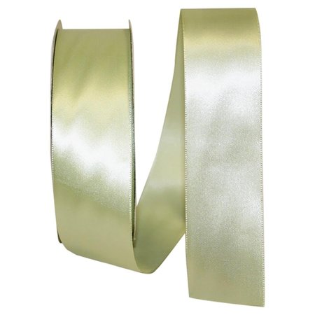 RELIANT RIBBON 10.5 in. 50 Yards Single Face Satin Ribbon, Lime Juice 5150-542-09K